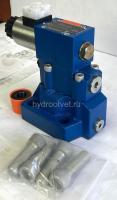 DBW20B2-5X/100CW220-50N9K4 - Предохранительный клапан Ду25 с давлением настройки до 100 бар, управление - X и Y - внутренние с разгрузкой B = открыт с электроуправлением W220