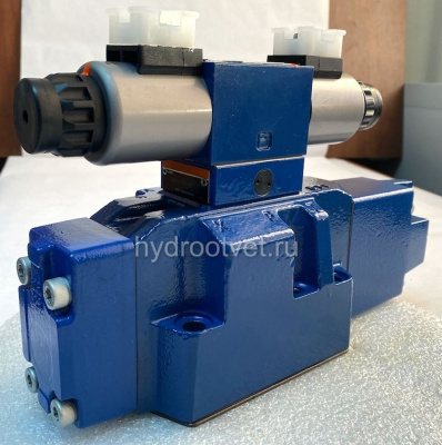 4WRZ16W8-100-7X/6EG24N9ETK4/D3V - Пропорциональный распределитель Ду16 без усилителя, номинальный расход 100 л/мин, схема W8, каналы управления ET - X и Y - внутренние
